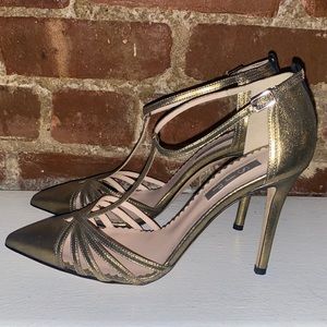 SJP Collection - Carrie Pump - Metallic Gold - 37.5